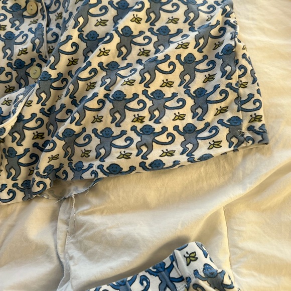 Blue monkey Roller Rabbit Pajamas - Picture 5 of 7